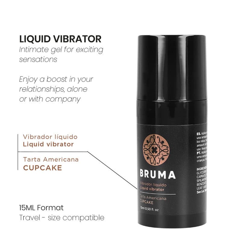 BRUMA - VIBRATEUR LIQUIDE ULTRA GLISSANT CUPCAKE 15 ML – Image 3