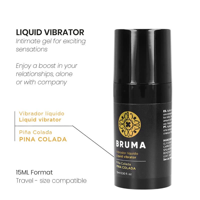 BRUMA - VIBRATEUR LIQUIDE ULTRA GLISSANT PINA COLADA 15 ML – Image 3