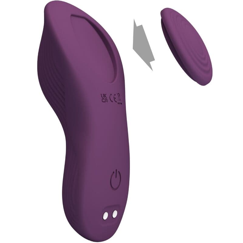 PRETTY LOVE - MANE LAY ON MASSEUR DE CLITORIS 10 VIBRATIONS TÉLÉCOMMANDE VIOLET – Image 3