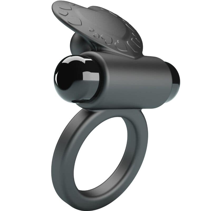 PRETTY LOVE - BAGUE VIBRANTE DEBONAIRE LAPIN 10 VIBRATIONS NOIRE – Image 3