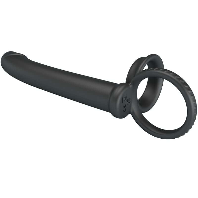PRETTY LOVE - DILLION DOUBLE PÉNÉTRATION DOUBLE ANNEAU PÉNAL NOIR – Image 3