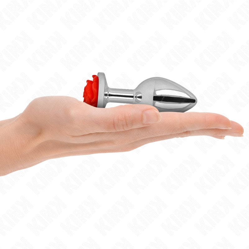 KINK - PLUG ANAL ROSE ROUGE TAILLE M – Image 3