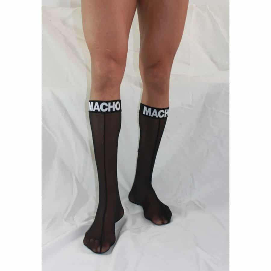 MACHO - CHAUSSETTES FINES TAILLE UNIQUE NOIRES – Image 4
