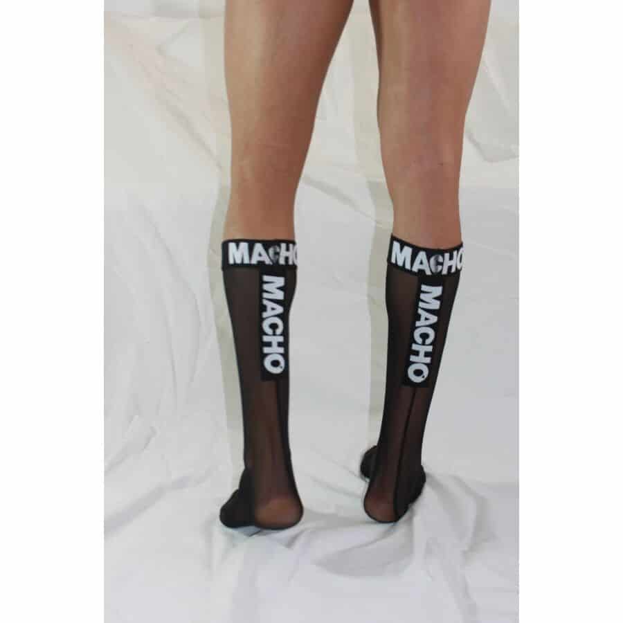MACHO - CHAUSSETTES FINES TAILLE UNIQUE NOIRES – Image 5