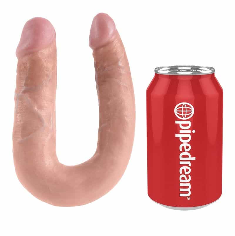 KING COCK - GODE DOUBLE PÉNÉTRATION 13.9 CM NATUREL – Image 4