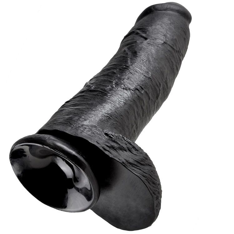 KING COCK - GODE NOIR AVEC BOULES 30.48 CM – Image 4