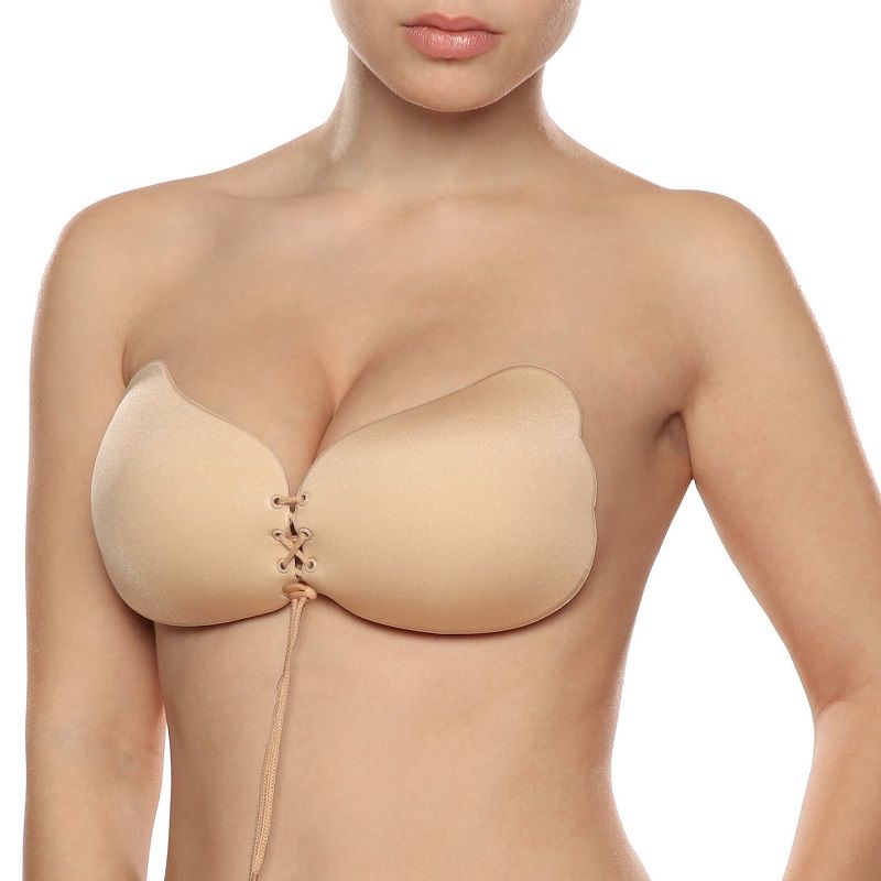 BYE-BRA - LACE-IT RENFORCEMENT PUSH-UP BEIGE BONNET C – Image 4