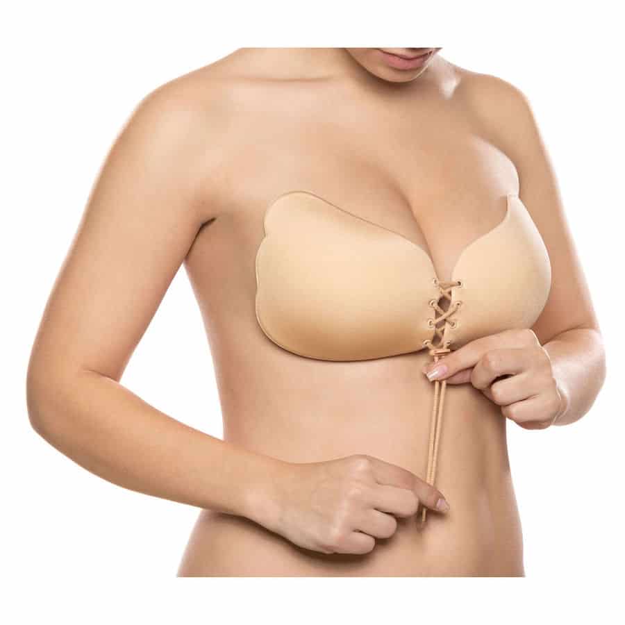 BYE-BRA - LACE-IT RENFORCEMENT PUSH-UP BEIGE BONNET D – Image 4