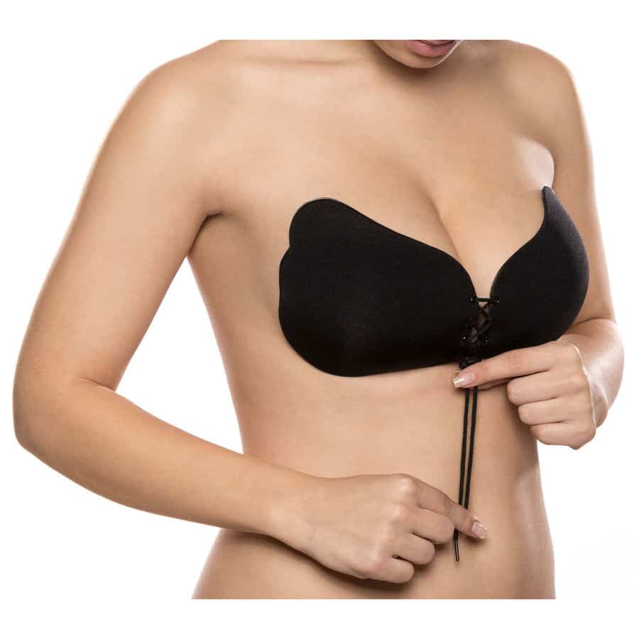BYE-BRA - LACE-IT RENFORCEMENT PUSH-UP NOIR BONNET A – Image 4