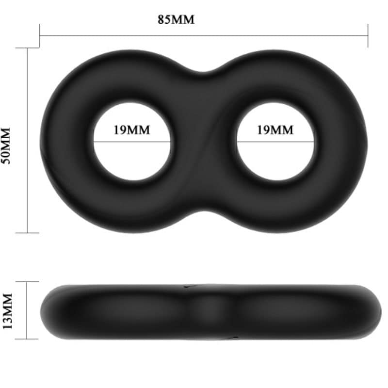 CRAZY BULL - BAGUE EN SILICONE DOUBLE INFINITY – Image 3