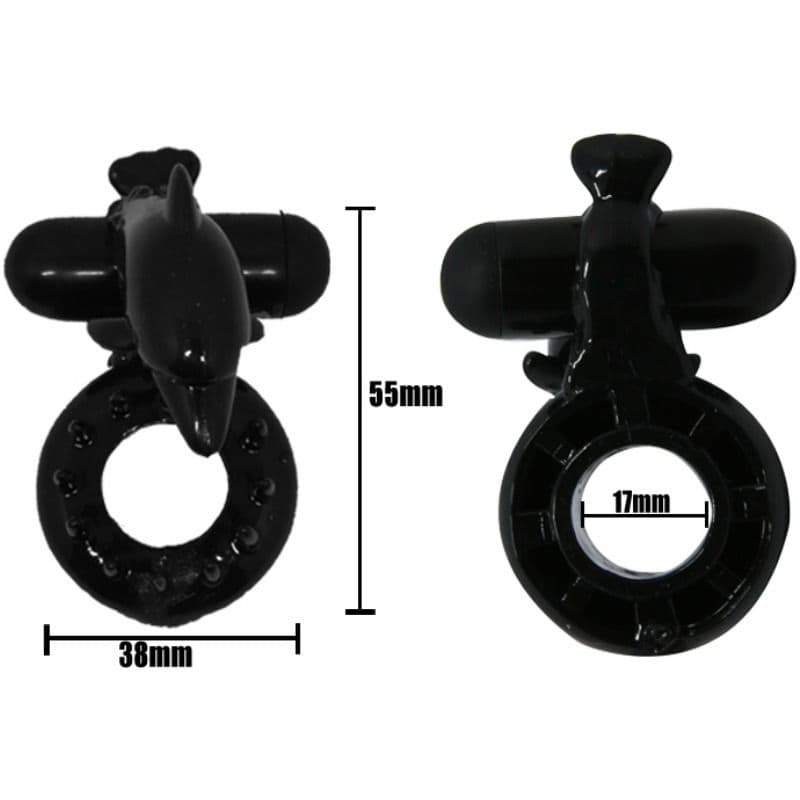 BAILE - ANNEAU DOUX AVEC STIMULATEUR CLITORIS DOLPHIN – Image 3