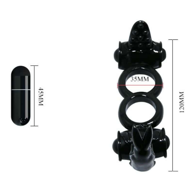 BAILE - SWEET RING DOUBLE ANNEAU AVEC DOUBLE LAPIN – Image 4