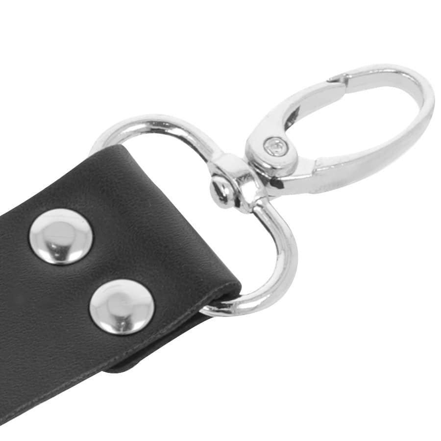 DARKNESS - MENOTTES EN CUIR POUR PIEDS ET MAINS NOIR – Image 3