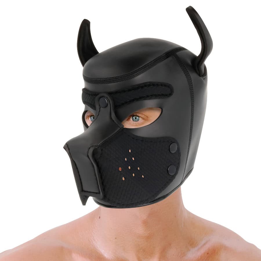 DARKNESS - MASQUE POUR CHIEN EN NÉOPRÈNE AVEC MUSEAU AMOVIBLE L – Image 3