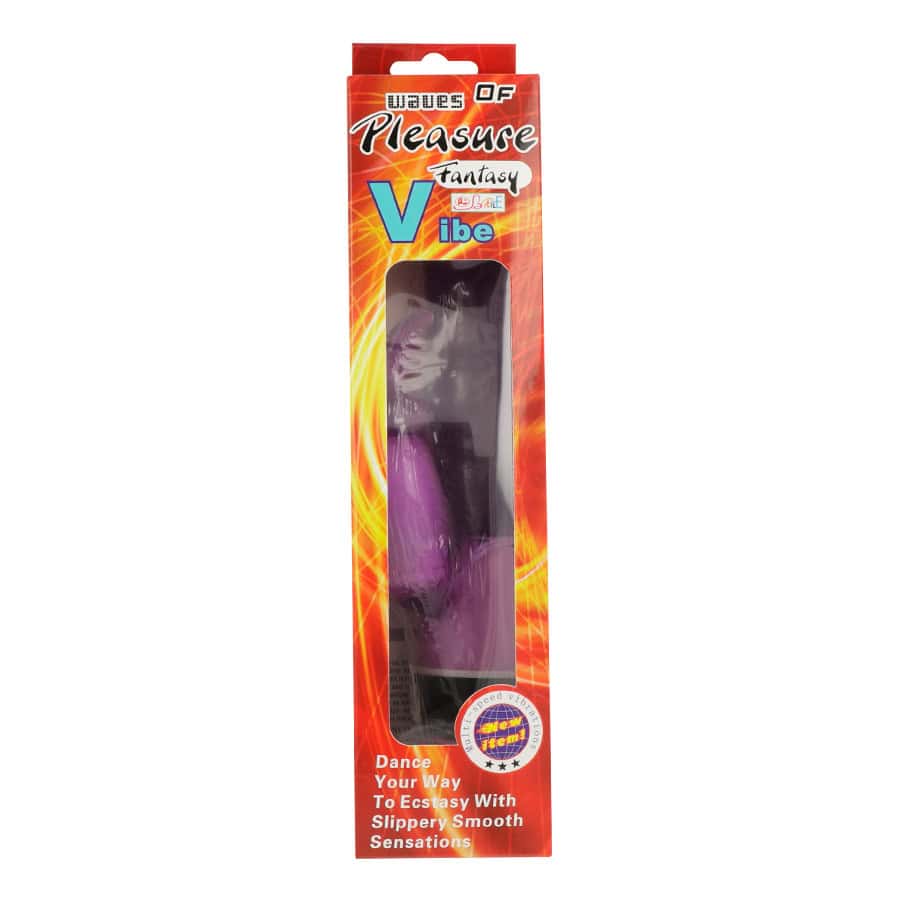BAILE - VIBRATEUR FANTASY WAVES OF PLEASURE AVEC LAPIN LILAS 23 CM – Image 2