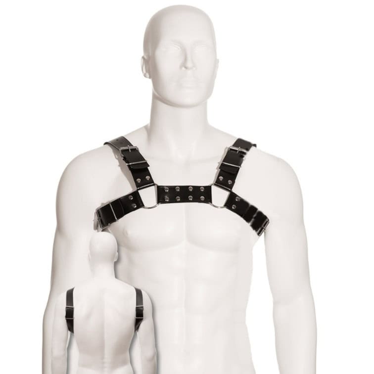 LEATHER BODY - HARNAIS BULL DOG NOIR