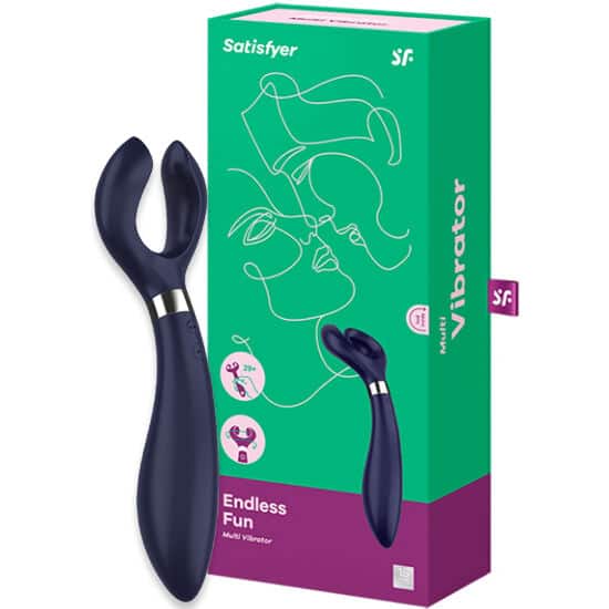 SATISFYER - ENDLESS FUN MULTI VIBRADOR 3 AZUL – Image 3