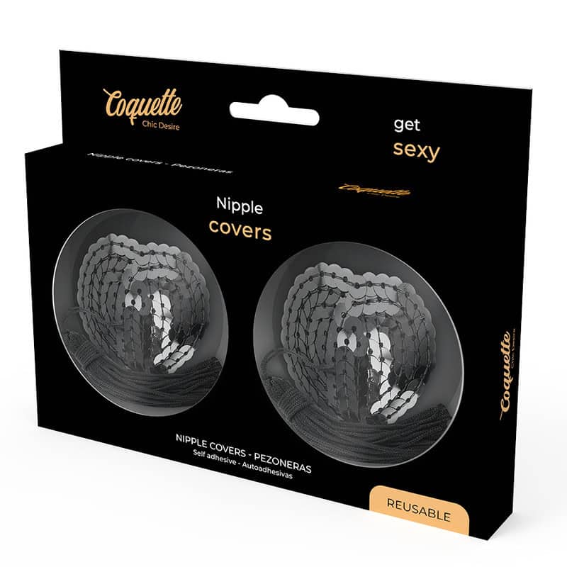 COQUETTE CHIC DESIRE - CACHE-MALINS PAILLETTES NOIRES – Image 4