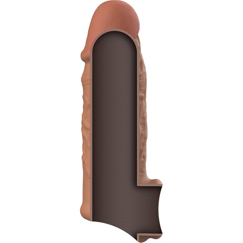 VIRILXL - EXTENSION DE PÉNIS EN SILICONE LIQUIDE V7 MARRON – Image 4