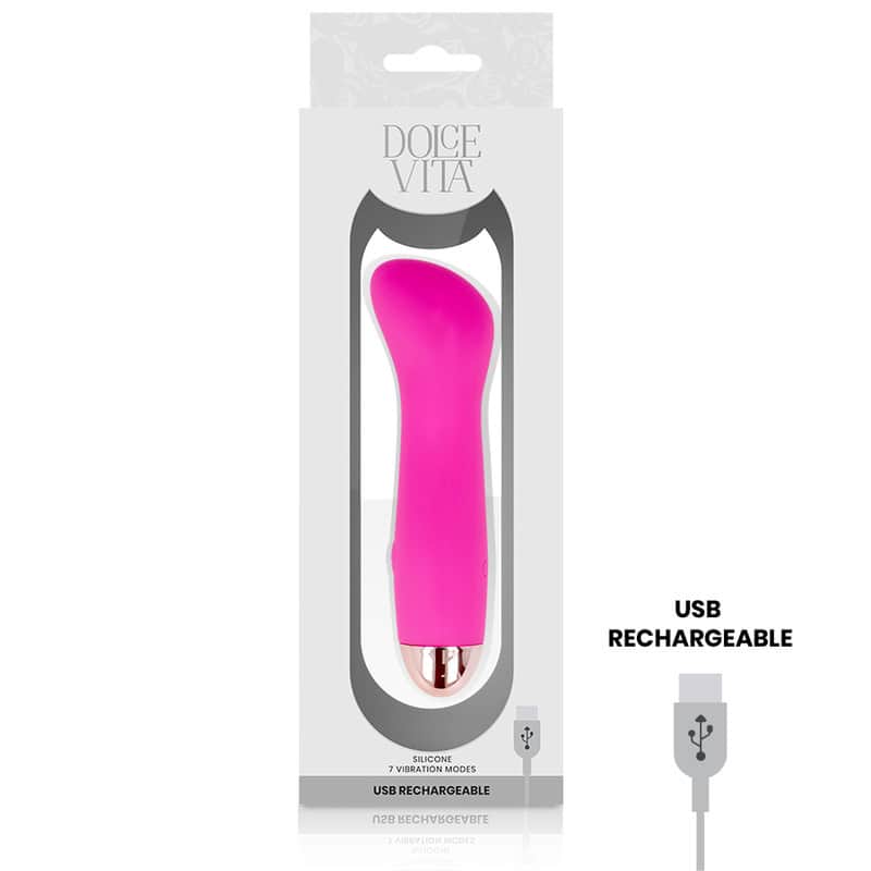 DOLCE VITA - VIBRATEUR RECHARGEABLE ONE ROSE 7 VITESSES – Image 4