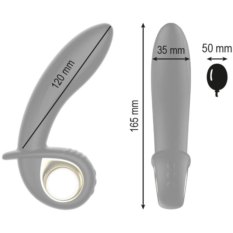 IBIZA - VIBRATEUR ANAL/VAGINAL GONFLABLE PUISSANT TÉLÉCOMMANDE – Image 4