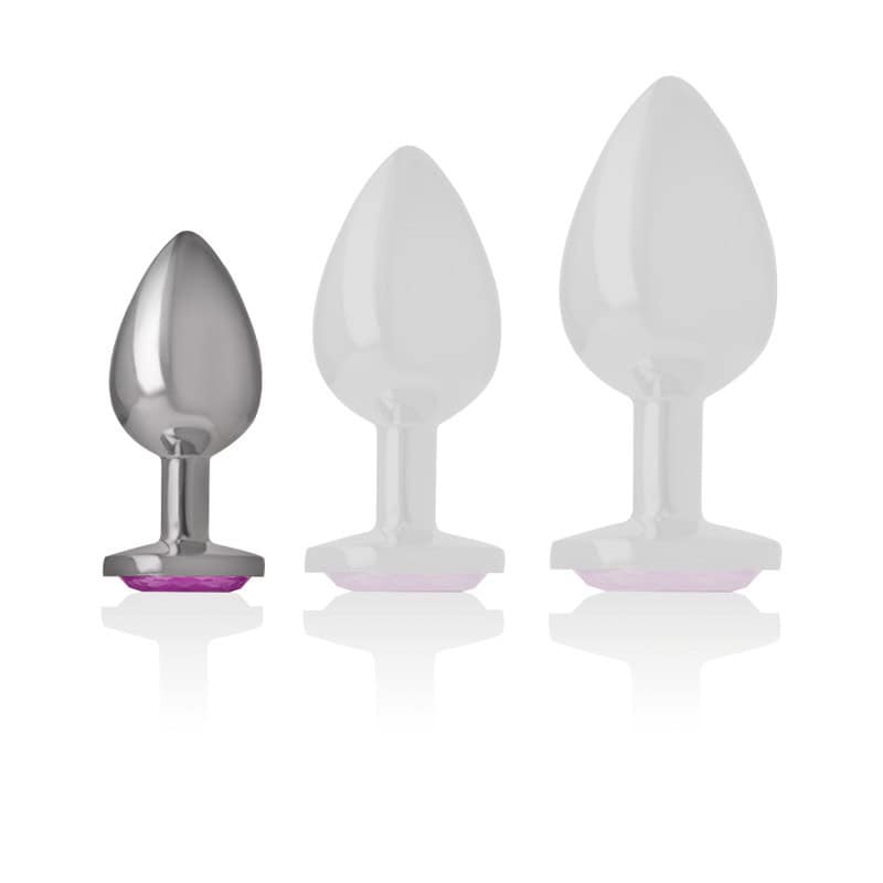 INTENSE - PLUG ANAL EN MÉTAL ALUMINIUM COEUR ROSE TAILLE S – Image 5