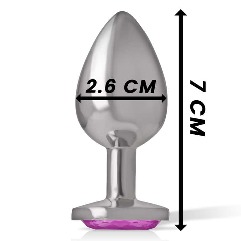 INTENSE - PLUG ANAL EN MÉTAL ALUMINIUM COEUR ROSE TAILLE S – Image 4
