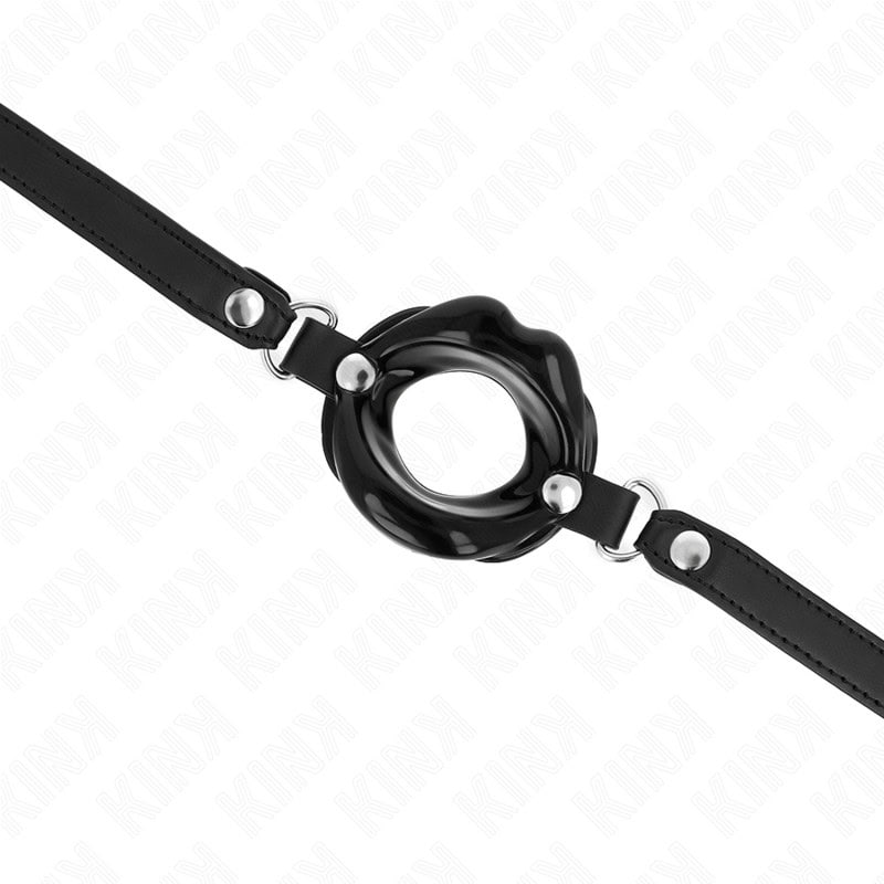 KINK - BÂTON LIP 8 CM AVEC SANGLE EN CUIR NOIR 63 x 2 CM AJUSTABLE 39-58 CM – Image 4