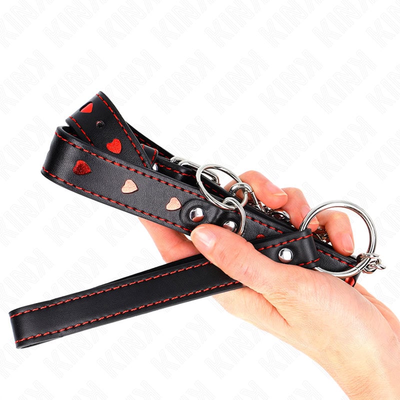 KINK - COLLIER AVEC BRACELET 65 CM DÉTAILS COEUR 52,5 X 2,5 CM – Image 5