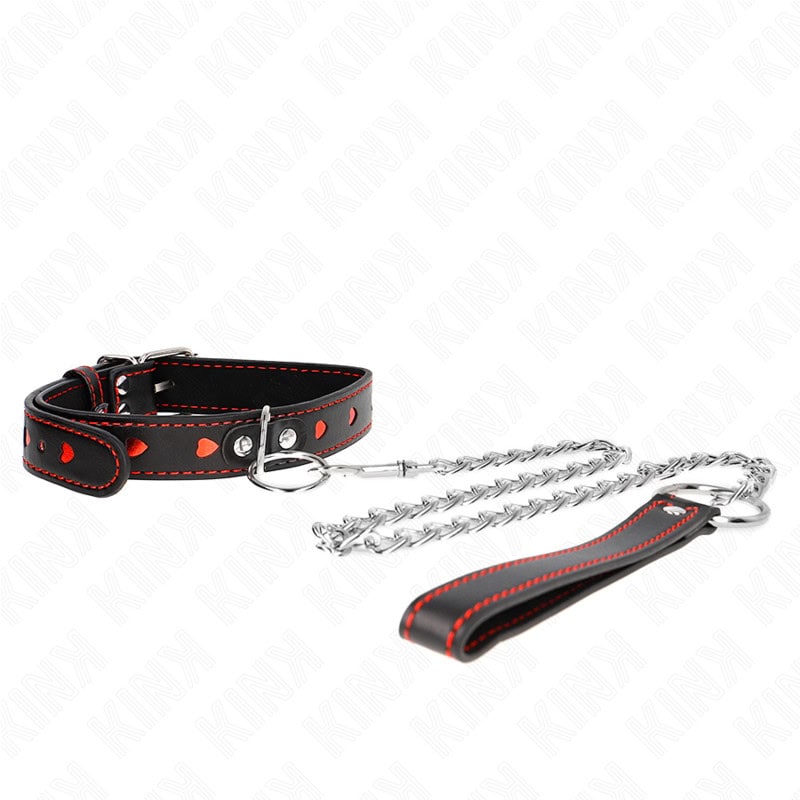 KINK - COLLIER AVEC BRACELET 65 CM DÉTAILS COEUR 52,5 X 2,5 CM – Image 3