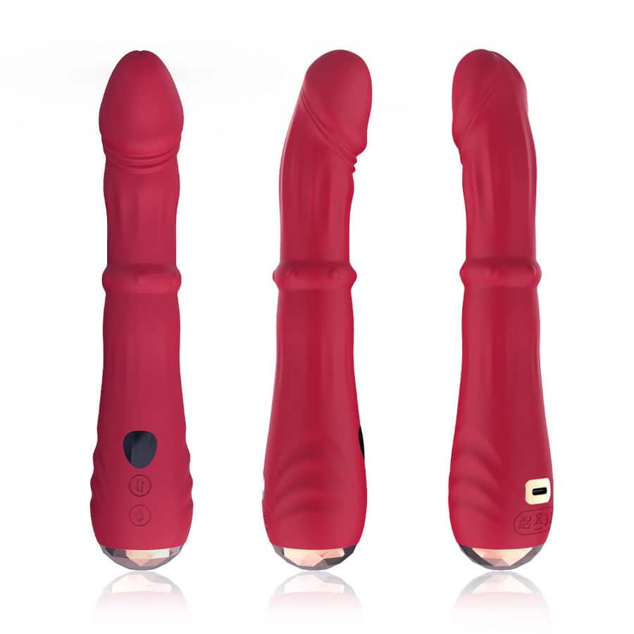 ARMONY - DILDO VIBRATEUR POINT A THERMO-RÉGLABLE ROUGE – Image 4