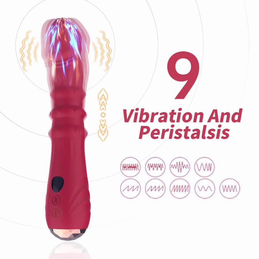 ARMONY - DILDO VIBRATEUR POINT A THERMO-RÉGLABLE ROUGE – Image 3