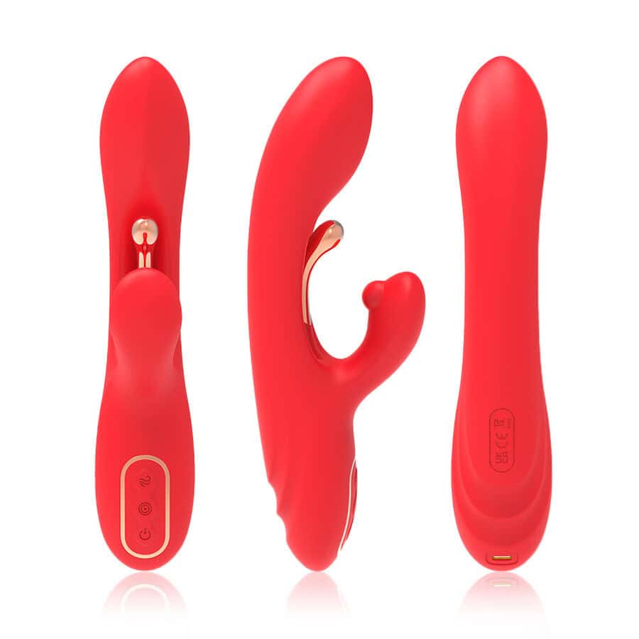 ARMONY - VIBRATEUR STIMULATEUR POINT G ET CLITORIS AVEC LANGUE OSCILLANTE ROUGE – Image 4