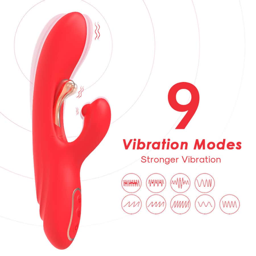 ARMONY - VIBRATEUR STIMULATEUR POINT G ET CLITORIS AVEC LANGUE OSCILLANTE ROUGE – Image 3
