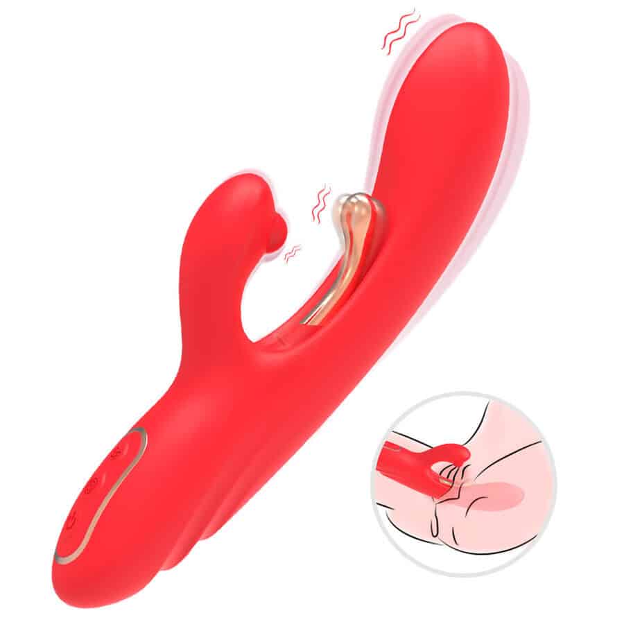 ARMONY - VIBRATEUR STIMULATEUR POINT G ET CLITORIS AVEC LANGUE OSCILLANTE ROUGE – Image 5