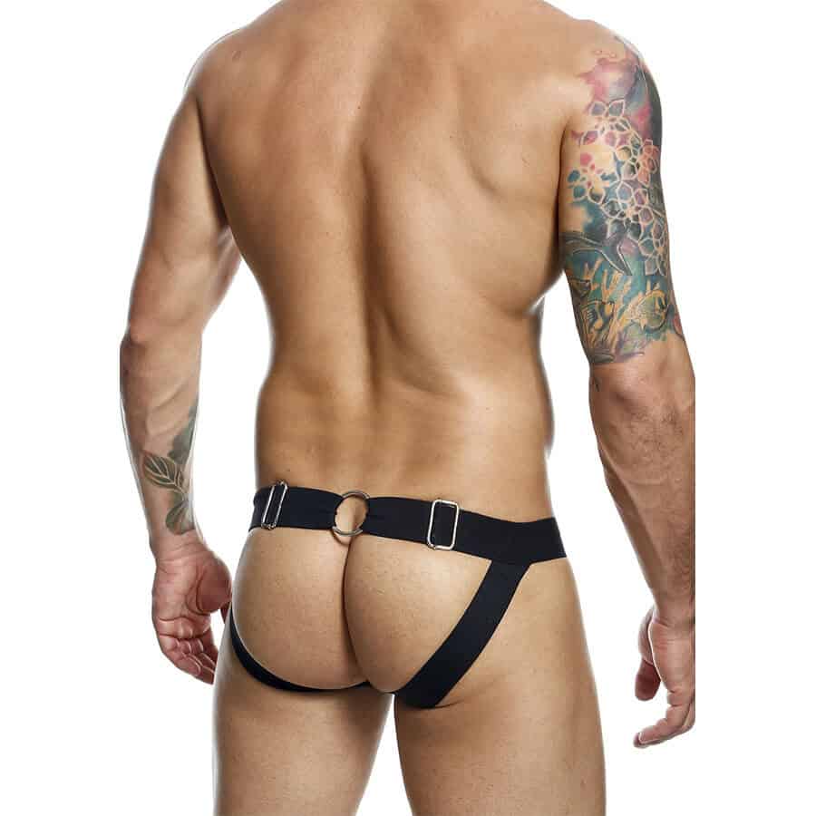 MOB - JOCKSTRAP DNGEON NOIR À CHAÎNE TAILLE UNIQUE – Image 4