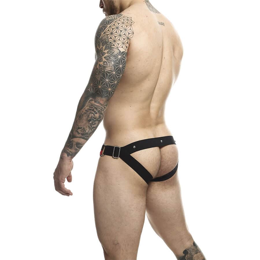 MOB - DNGEON JOCKSTRAP ANNEAU PÉNITENITAIRE ROUGE TAILLE UNIQUE – Image 5