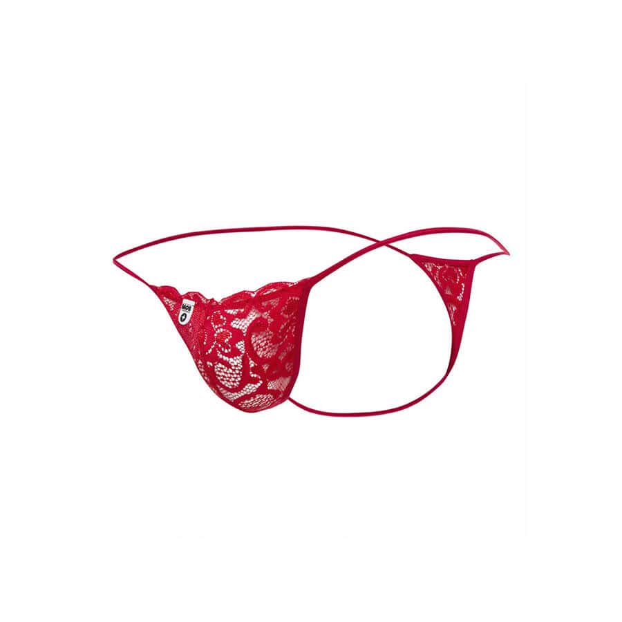 MOB - TANGA DE ENCAJE ROJO TALLA S/M – Image 4