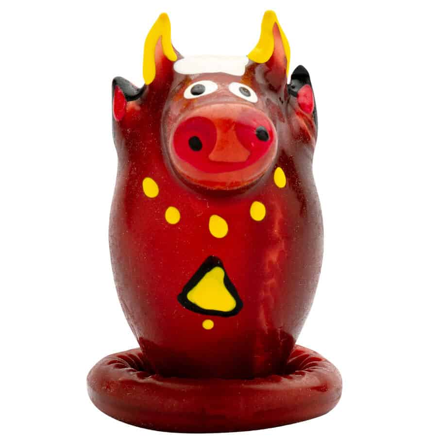 CONDOMERIE - PRÉSERVATIFS FANTAISIE PEINTS À LA MAIN MODÈLE TAUREAU 1 – Image 4