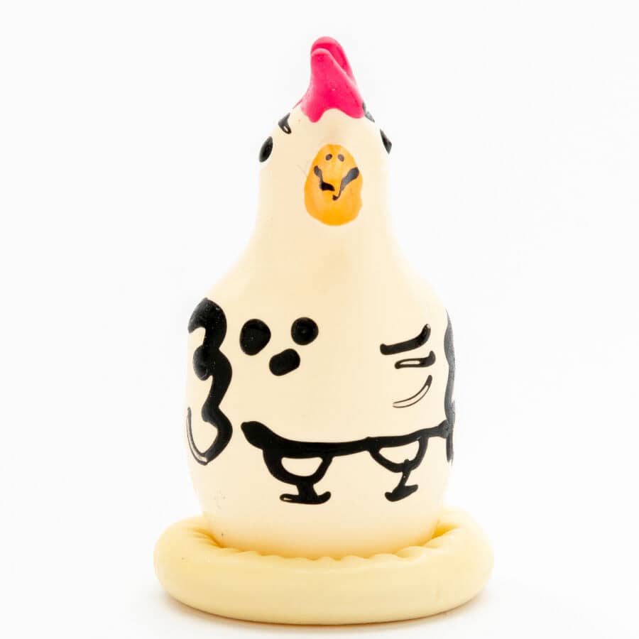 CONDOMERIE - PRÉSERVATIFS FANTAISIE PEINTS À LA MAIN COQ COCKY – Image 5