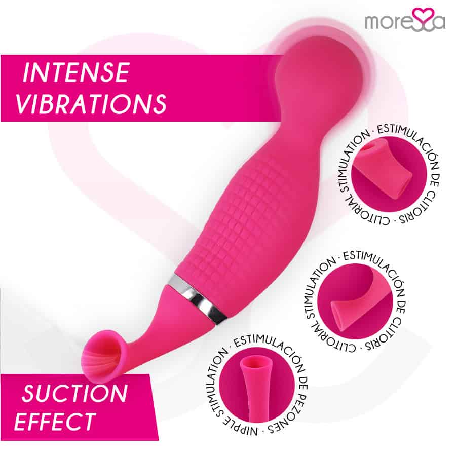 MORESSA - KIRK DUO ASPIRATION + MASSEUR MULTI-PERFORMANCES SILICONE PREMIUM RECHARGEABLE – Image 3