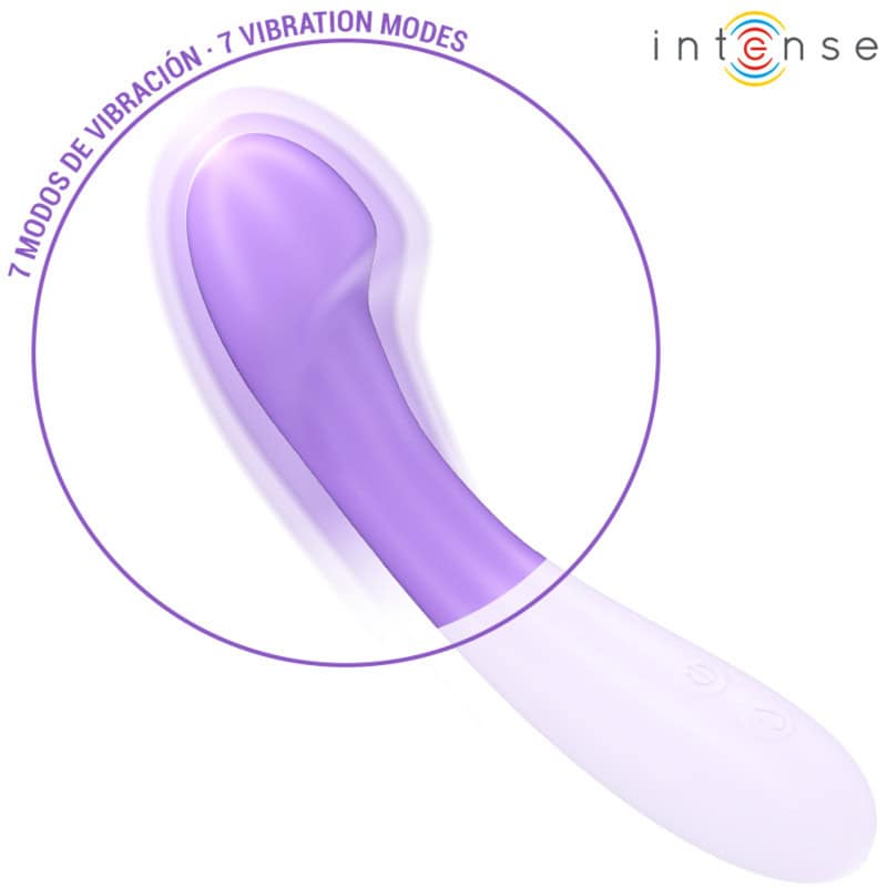 INTENSE - BECKY VIBRATEUR 19 CM CHAUFFANT 7 VIBRATIONS VIOLET – Image 5
