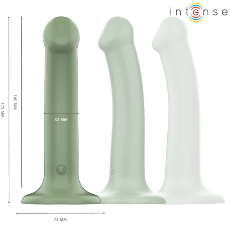 INTENSE - BECCA VIBRATEUR AVEC VENTOUSE 10 VIBRATIONS TÉLÉCOMMANDE VERTE – Image 3