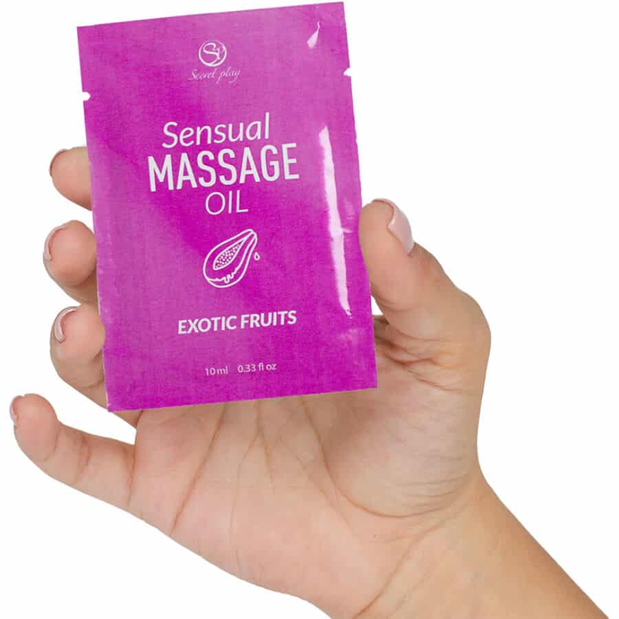 SECRETPLAY - HUILE DE MASSAGE MONODOSE AUX FRUITS EXOTIQUES 10 ML – Image 2
