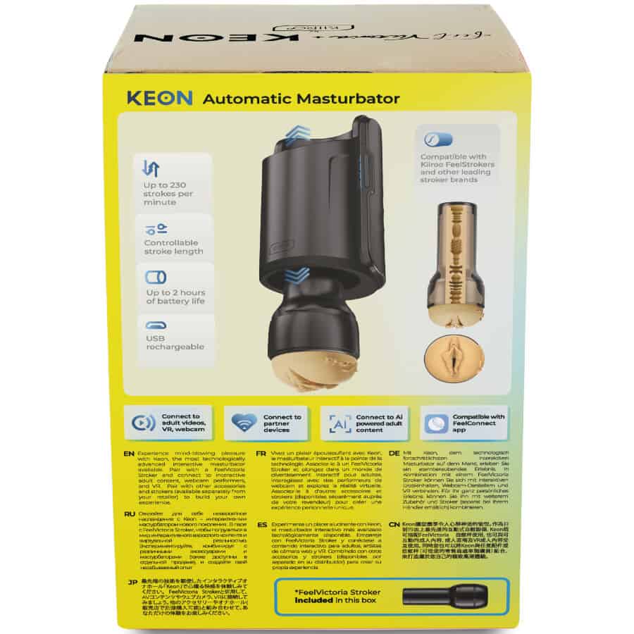 KIIROO - KEON WIFI COMBO VICTORIA JUNE MASTURBATEUR AUTOMATIQUE + FEEL STROKER – Image 2