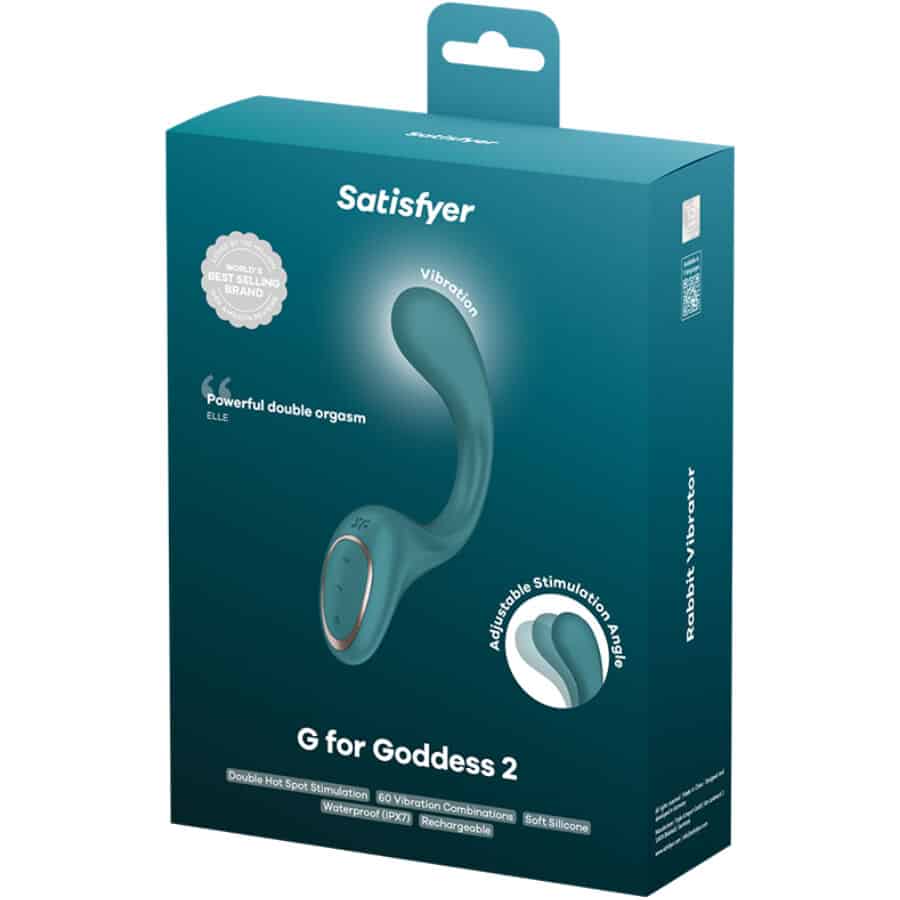 SATISFYER - G FOR GODDESS 2 BOUTEILLE VIBRATEUR LAPIN VERTE – Image 5