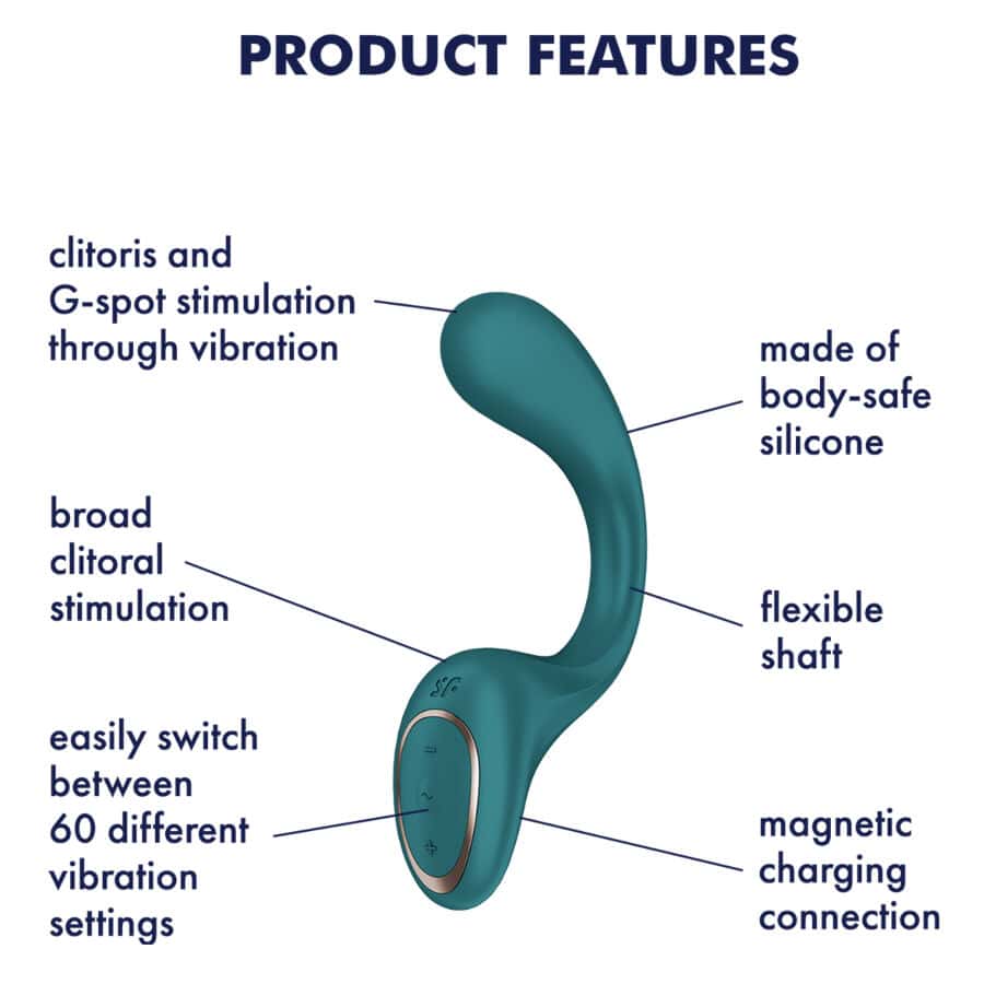 SATISFYER - G FOR GODDESS 2 BOUTEILLE VIBRATEUR LAPIN VERTE – Image 4