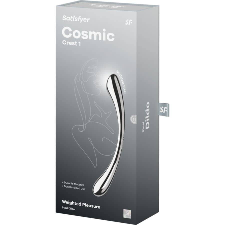 SATISFYER - COSMIC CREST 1 GODEMICHET DOUBLE EXTRÉMITÉ EN ACIER INOXYDABLE – Image 5