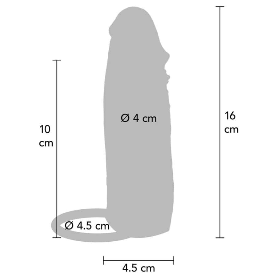 GET REAL - MANCHON PÉNIS EN SILICONE HYDRATANT CARAMEL 16 CM – Image 4
