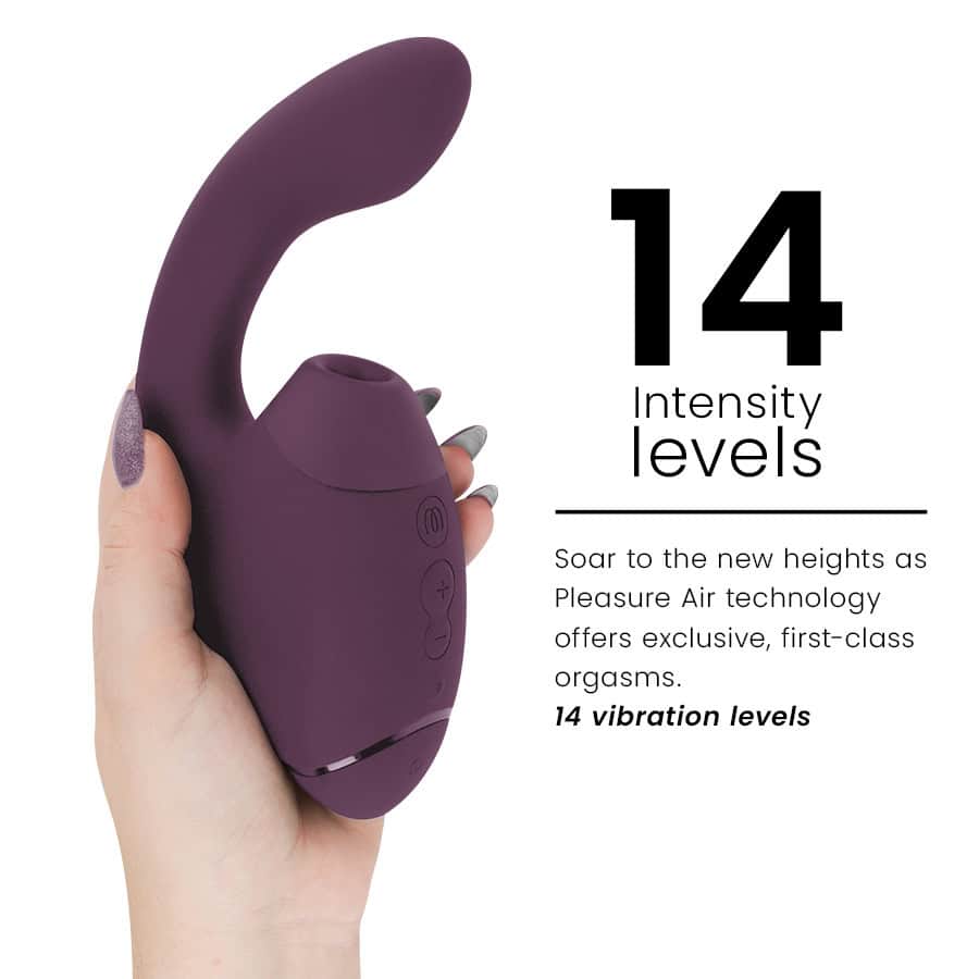 WOMANIZER - DUO NEXT STIMULATEUR CLITORIAL ET DE POINT G DOUBLE VIOLET FONCÉ – Image 5